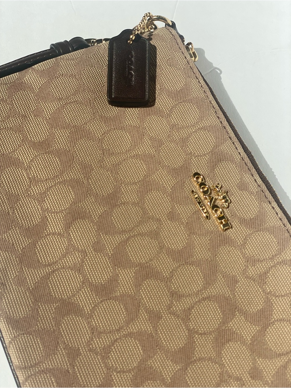 Coach Signature Canvas Wristlet - EUC - Picture 3 of 11